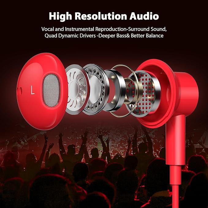 USB C Headphones with Microphone for iPhone 17 Pro Max 17e 16e 16 15 Plus,Type-C Headphones for Google Pixel 10a Wired Earbuds Magnetic Sport Earphone for iPad/OnePlus 15/Samsung S26 S25 Flip 6 Fold 7