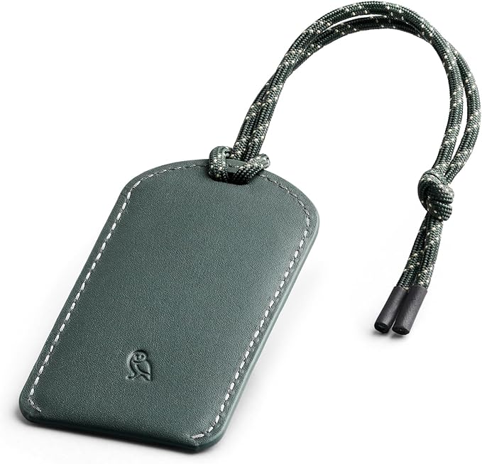 Bellroy Luggage Tag (Leather Luggage Tag with Personalizable Insert Card and Durable Construction) - Everglade