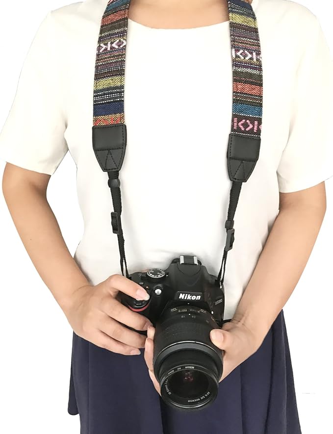 Alled Camera Neck Shoulder Belt Strap,Camera Straps for Women/Men for All DSLR/Nikon/Canon/Sony/Olympus/Samsung (Vintage)