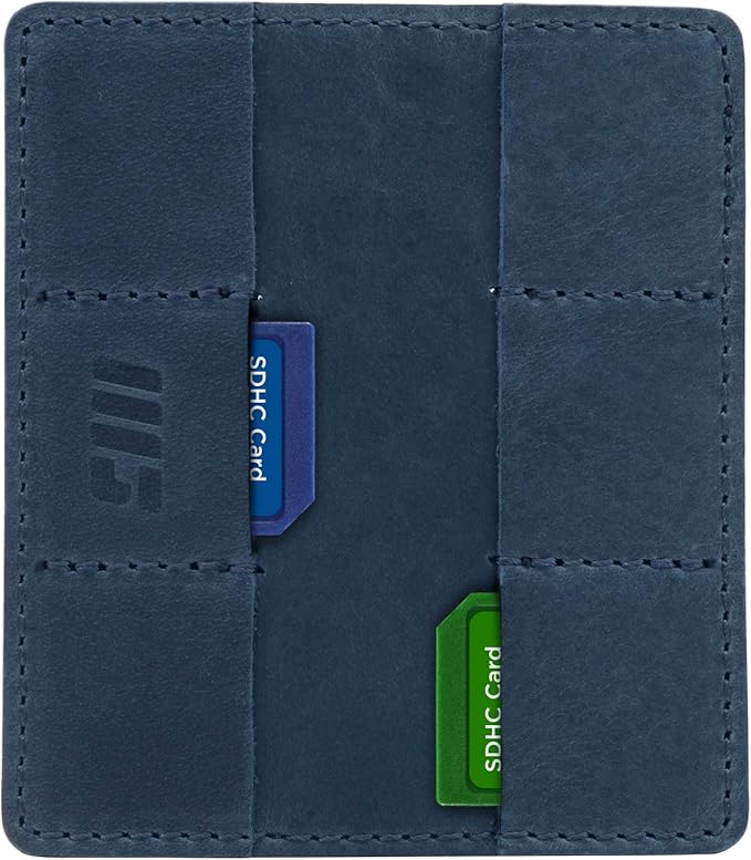 MegaGear Leather SD Card Holder with 12 Card Slots