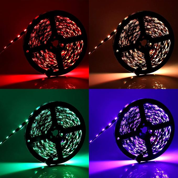 SUPERNIGHT 5050 RGB LED Strip Lights-16.4ft 300 LEDs, Color Changing LED Lights for Valentine, Wedding Sparklers, Christmas Lights, Indoor Decoration