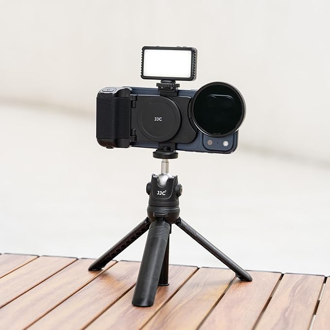 67mm Magnetic Phone Lens Filter Mount with Phone Camera Grip Kit Accessories for iPhone 17 Air 16 15 Pro Max,Filter Adapter Set w Cold Shoe & 1/4'' Hole Pull-Out to Fit Pro Max Plus(No Filters Include