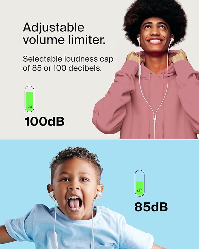 Belkin SoundForm Wired Earbuds with USB-C Connector, in-Ear Earphones w/Microphone - USB-C Headphones for iPhone 17, iPhone 16, iPad mini, Galaxy S25, Google Pixel 9, Android, and More - White