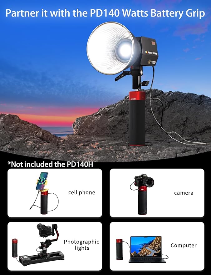 IFOOTAGE LED Video Light SL1 60DN,5600K Daylight Photography Lighting,70W Continuous Output Lighting,Portable Video Lighting for Video Recording,Studio,App Control