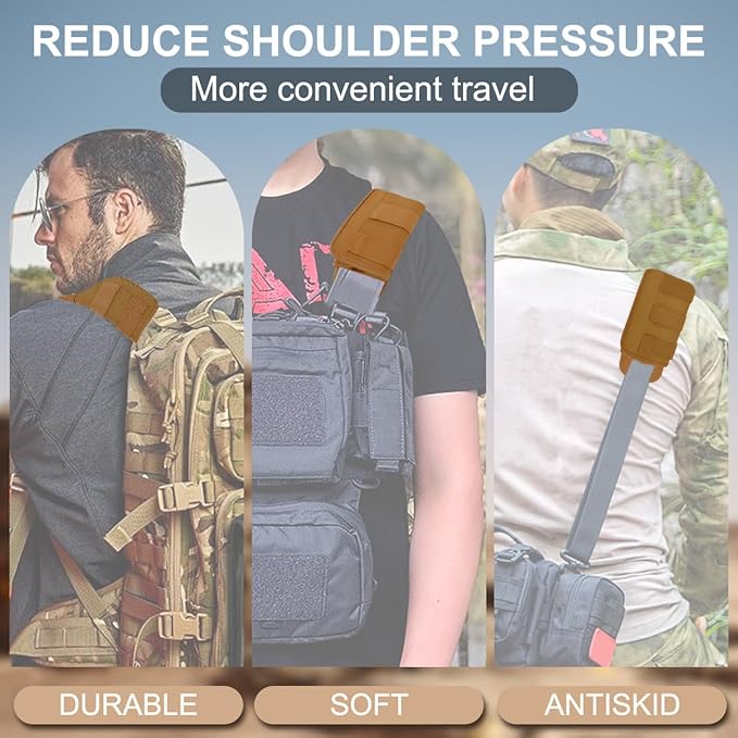 ZINZ 2-Pack Universal Wide Shoulder Pad with Ultra Thick Cushion for Bag Luggage Backpack Bag Crossbody