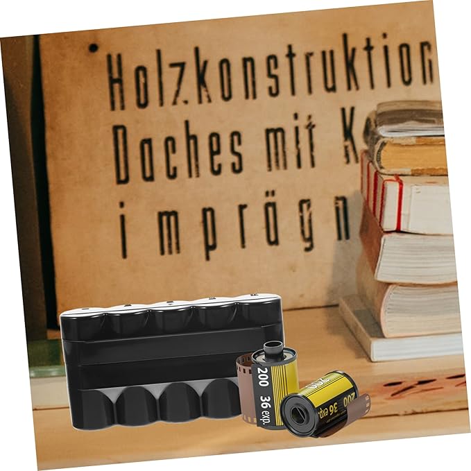 120 Film Roll Storage Box Hard Plastic Film Canisters Organizer Dividers Protective Empty Case for Photography Enthusiasts