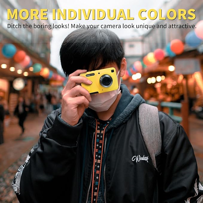 Easy Hood Camera Case for Kodak PIXPRO FZ55, Soft Silicone Cover Anti-Scratch Slim Fit FZ55 DSLR Camera Sleeve Body Skin Travel Protective Case, Yellow