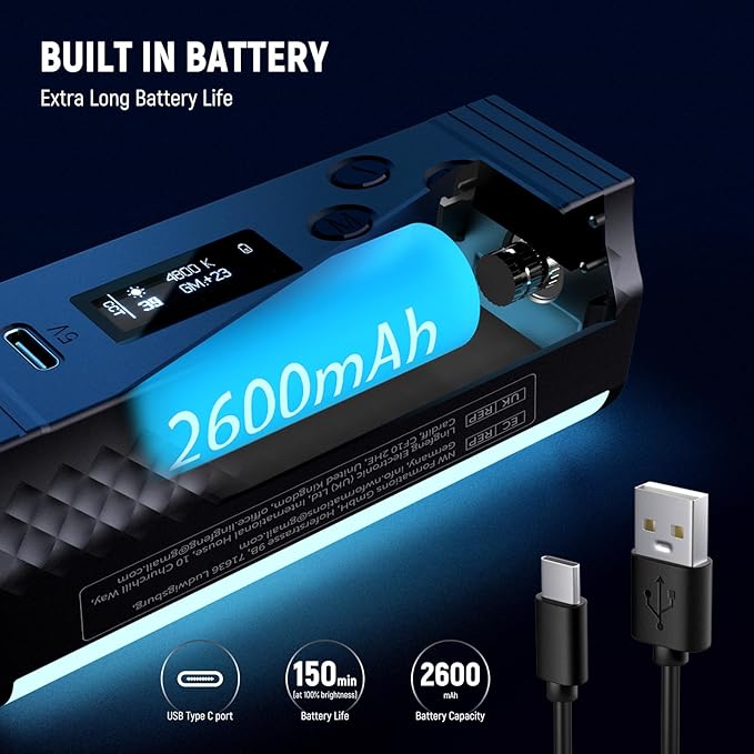 NEEWER Pro Magnetic Handheld Light Wand with APP DMX Control/Custom Effects/Light Group, 360° Full RGB, 2600mAh 2500~10000K Dimmable LED Lighting CRI97 17 Scenes for Video Recording Streaming, TL98C