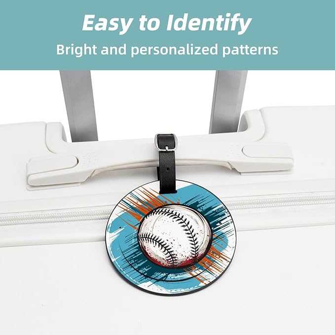 2 Pack Luggage Tags, Luggage Tags Privacy Protection Travel Bag Labels Suitcase Tags