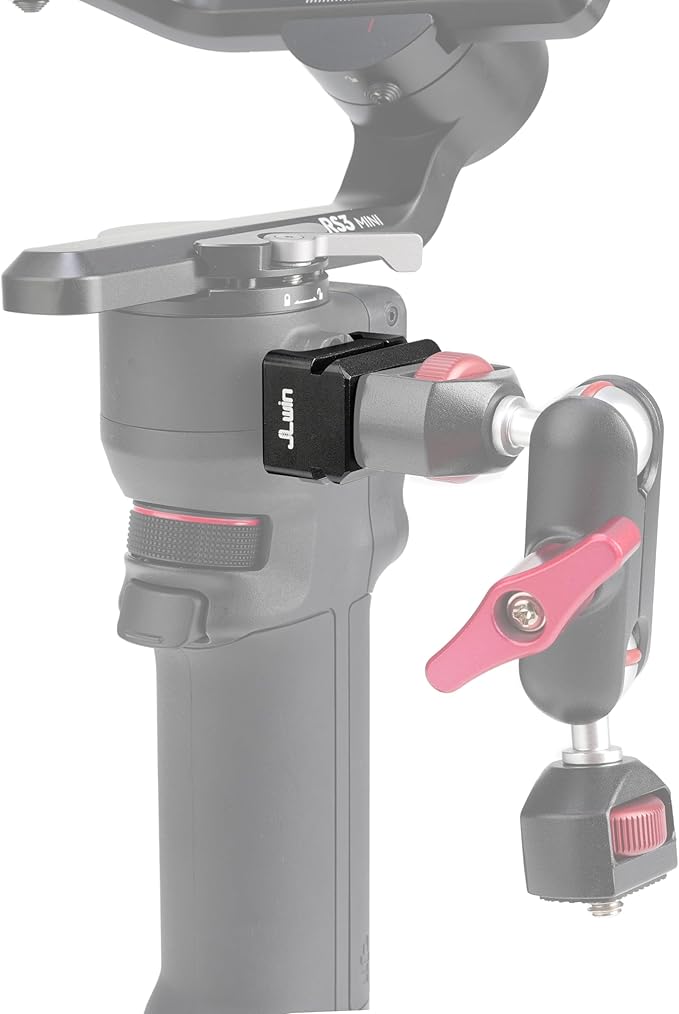 FocusFoto Quick Release NATO Clamp with 1/4" Threaded, 3/8" ARRI Locating Hole for NATO Rail Silder Camera Cage Stabilizers, Compatible with DJI Ronin RSC2, RS3, RS3 Pro, RS3 Mini, RS4, RS4 Pro Gimbal
