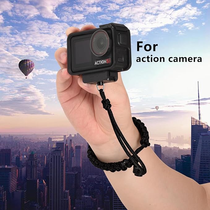 TLEVZKM Camera Wrist Strap, Adjustable Anti-Drop Nylon Hand Rope with 1/4-20 Screw for GOPRO Insta360 DJI Selfie Stick Canon Nikon Sony DSLR Cameras