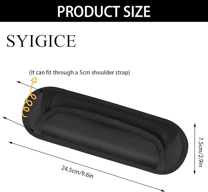 Shoulder Strap Pad Universal Shoulder Relief Pad Black Decompression Air Cushions, Guitar, Safety Belt, Camera