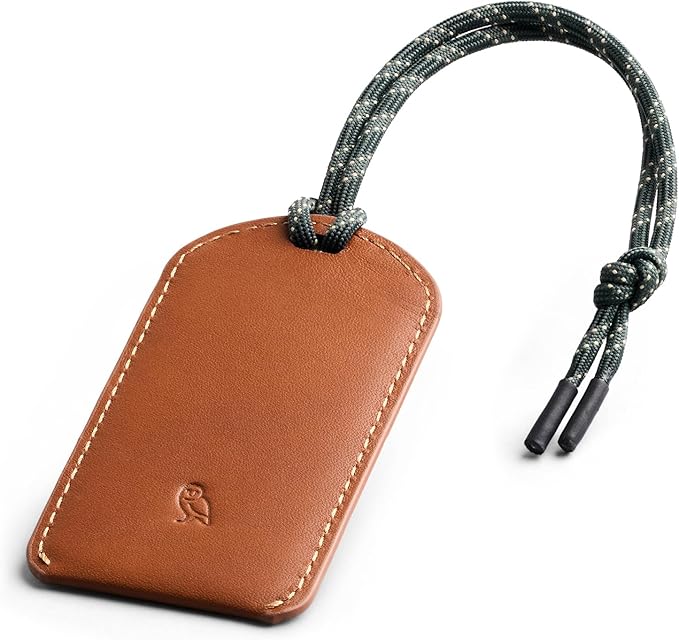 Bellroy Luggage Tag (Leather Luggage Tag with Personalizable Insert Card and Durable Construction) - Caramel