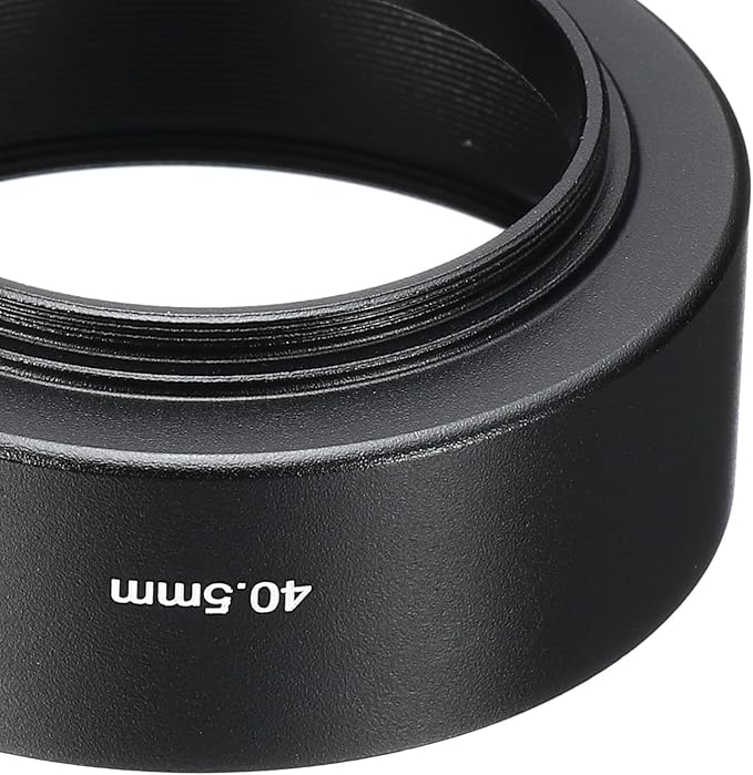 PATIKIL 40.5mm Lens Hood, Standard Focus Frosted Surface Anti-Reflective Inside Hood for Camera Lens, Black for Nikon, for Fujifilm, for Pentax, for Leica