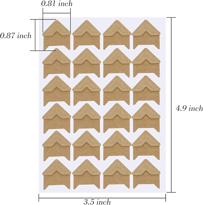 Sunmns 15 Sheets Photo Corners Stickers, Picture Films Self Adhesive Corner for DIY Scrapbook Album