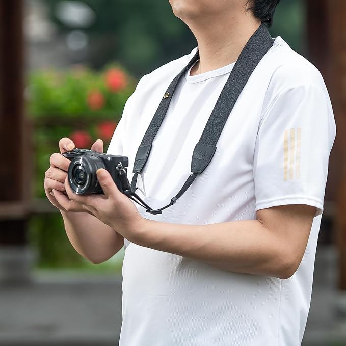 Quick release camera shoulder strap, safety tether camera neck strap, cotton shoulder strap, suitable for various cameras.