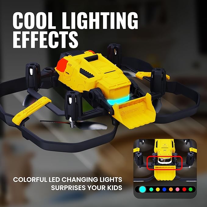 SKYBREAKER Toy Drones for Kids,Mini Small Indoor Micro Tiny Drones for Age 8-12 10-15 12-14 with LED Lights, 3 Speeds,Shipping Small Parts, RC Quadcopter Gifts for Boys and Beginners