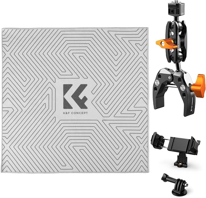 K&F Concept Magic Arm with Super Clamp&Protective Wrap.