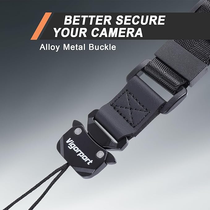 Vigorport Camera Strap, Crossbody Shoulder Strap, Camera Neck Strap with Quick Release Metal Buckle for DSLR/Binoculars