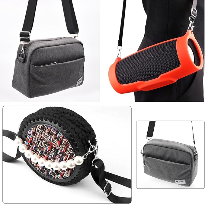 TRIWONDER Bag Shoulder Strap Replacement Adjustable Strap with Padded Metal Hooks for Crossbody Bags Messenger Bags Laptops