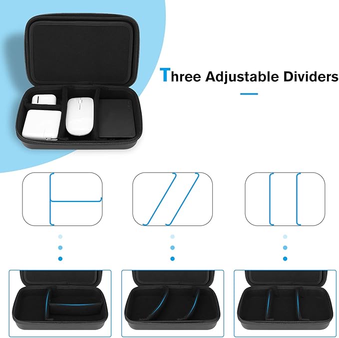 ProCase Hard Travel Electronic Organizer Case Bundle with EVA Hard Shell Case for iPhone Air Magsafe Battery Portable Charger