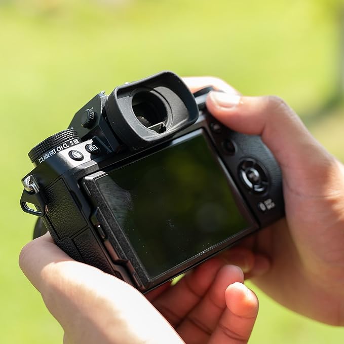 JJC Viewfinder Eyecup Eyepiece for Fuji Fujifilm X-T5 X-T4 X-T3 X-T2 X-T1 X-H1 X-H2 X-H2S GFX 100 GFX 100S GFX 50S and GFX 50S II Camera, Replaces Fuji Fujifilm EC-XT L Eyepiece