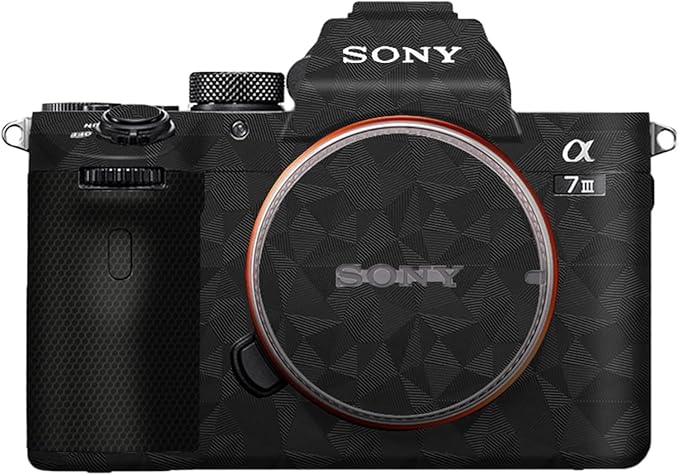 kakotopa Camera Body Skin Decal for A7III- 3M Vinyl Wrap Sticker,Scratch Resistant,Removable Film Protector,Precision Fit(Triangle Black)