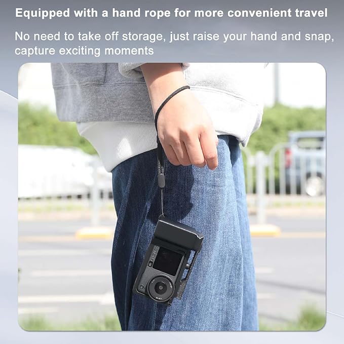 Portable Handheld Extension Grip for DJI Osmo Action 6, Ergonomic Non Slip Holder, Sport Camera Osmo Action 6 Full Protection Frame