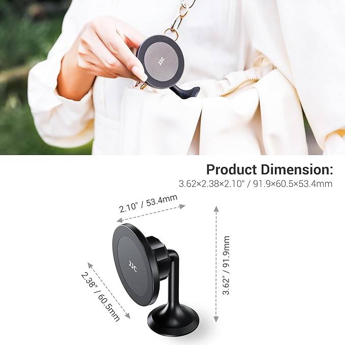 Magnetic Phone Tripod Mount Adapter with Arca Swiss Mount,Phone Holder for Tripods with 1/4"-20 Screw for iPhone 17 Air 16 15 14 13 Pro Max & Mag-Safe Case Magnet Tripod Attachment for Selfie Vlogging