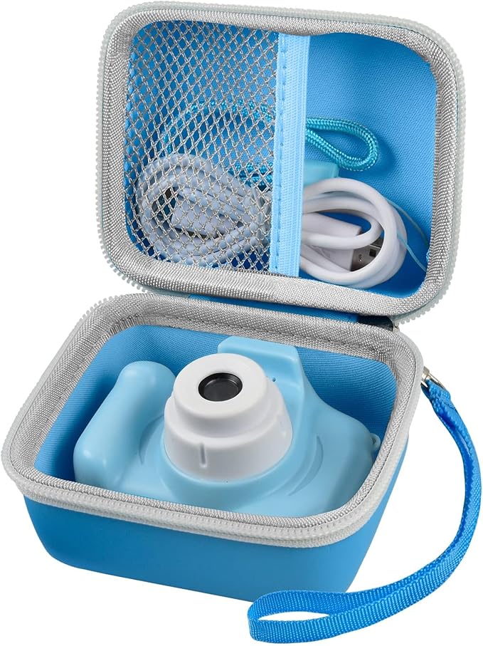 ANKHOH Camera Case for Seckton/for Desuccus/for PROGRACE/for Rindol/for GKTZ/for Dylanto/for GPOSY/for OZMI Digital Camera, Camcorder Storage Box Cable Accessory-Bag Only, Ligh Blue