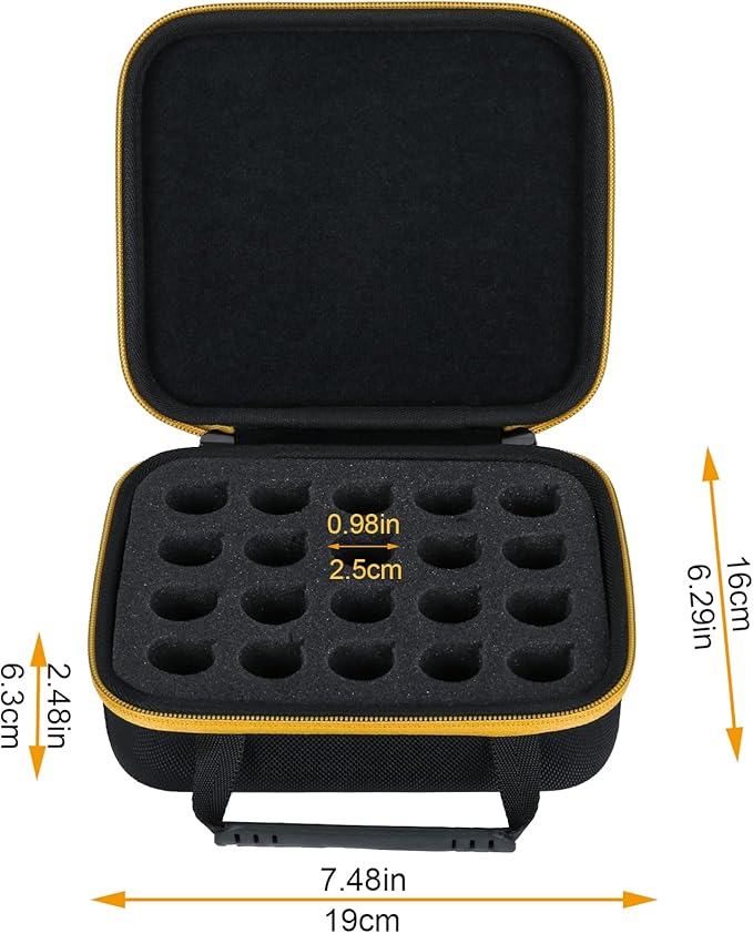 khanka Hard Carrying Case Compatible with Kodak 35mm film Photographic Film Storage Case for 20 Rolls (Film Not Included)