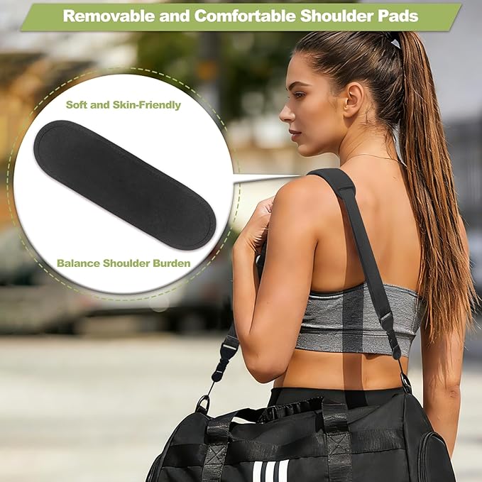 Universal Shoulder Strap, Removable Neoprene Padded Camera Strap, Adjustable Neck Lanyard for iPad, Binocular, Tablet Case, Camera, Luggage Bag (Black Universal Shoulder Strap)