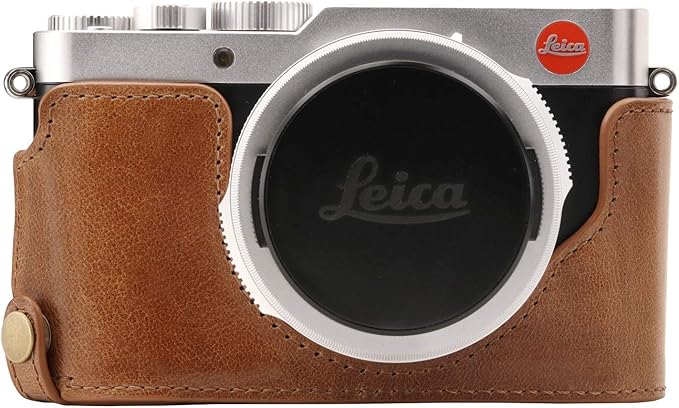 MegaGear MG1606 Ever Ready Genuine Leather Camera Case Compatible with Leica D-Lux 7 - Brown, One Size