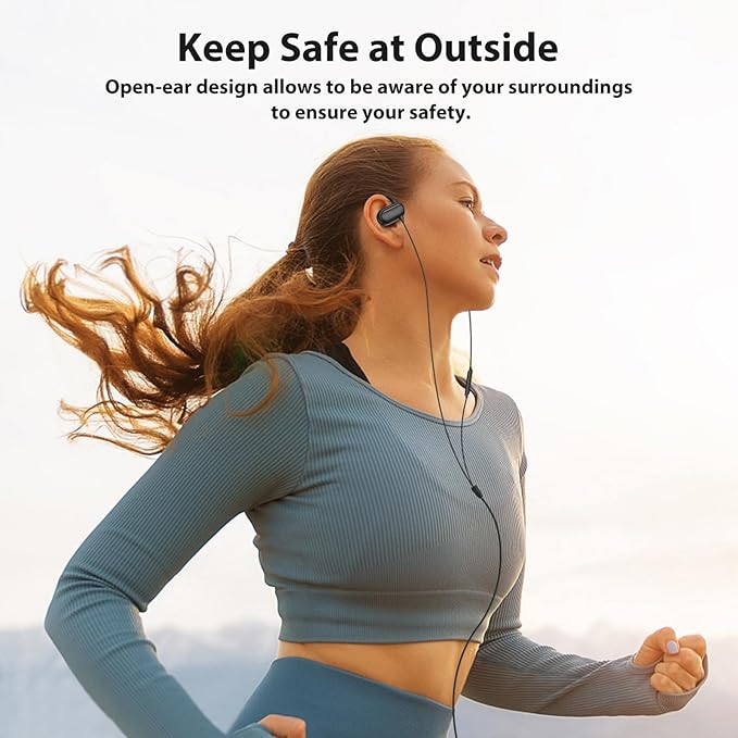 Open Ear USB-C Headphones for iPhone 17 Pro Max 16 15 Plus, Over Ear Wired Earbuds with Earhook Microphone Volume Control, HiFi Stereo Sports Type C Earphones for Samsung S25 S26 S24 S23 S22 S21 Pixel