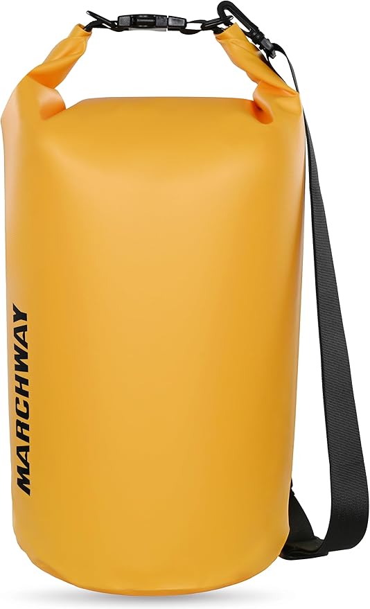 MARCHWAY Floating Waterproof Dry Bag Backpack 5L/10L/20L/30L/40L, Roll Top Sack Keeps Gear Dry for Kayaking, Rafting, Boating, Swimming, Camping, Hiking, Beach, Fishing
