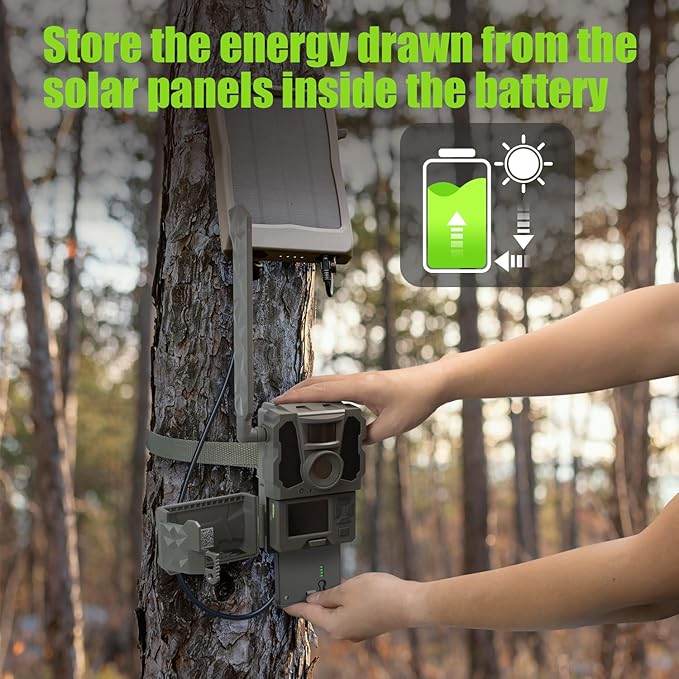 New Battery Pack for Reveal Camera Upgraded Enhanced Solar Charging Battery Compatible with Reveal Hunting Trail Camera Reveal Ultra,X Gen 3.0, Pro 3.0, X, X Pro, X Gen 2.0, XB, SK