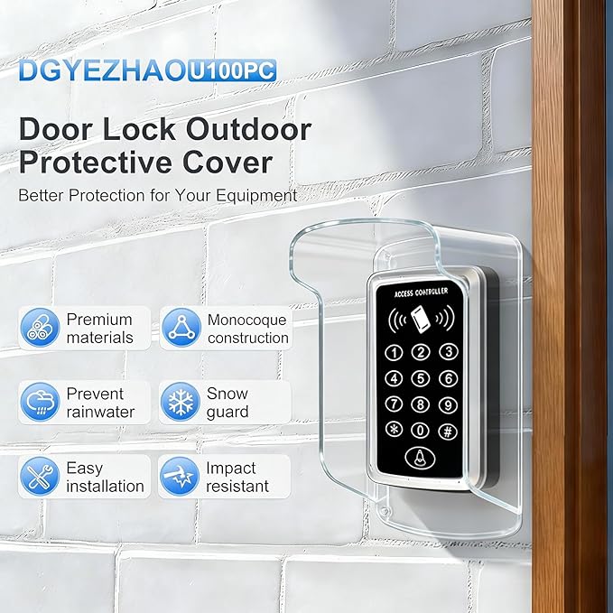 Outdoor Keypad Cover, Ring Doorbell Cover Weatherproof ,Doorbell Rain Cover,Doorbell Protector Suitable for Access Controller,Door Lock Security System