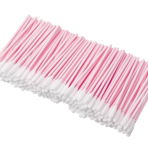 Zhengmy 500 Pieces Foam Cleaning Swabs Sponge Tip Swabs Foam Tip Sticks for Inkjet Printer Print Head, Camera Lens, Optical Equipment 3.66 Inch(Pink)