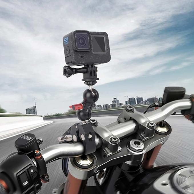 Super Clamp Mount Kit with 360° Ballhead Magic Arm – Universal Camera Mount with 1/4"-20 Screws for DSLR Camera,Led Lights,Action Cameras,and More