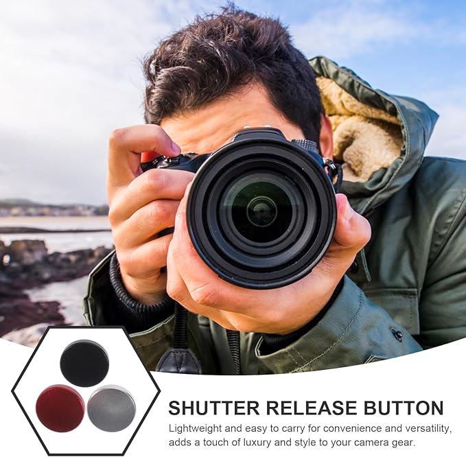 HOMSFOU Camera Shutter Release Button Replacement Lightweight Soft Camera Button for Precise Photography Control Compact 0.39In Accessory