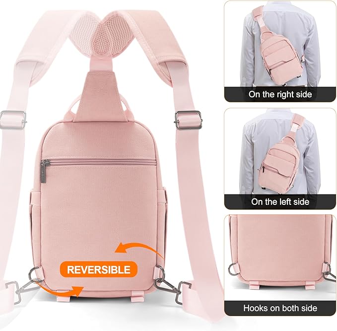 Cwatcun Camera Bag Small Compact Camera Sling Case, Waterproof Canvas Crossbody Camera Bag with Rain Cover, Travel Photography Bag for Canon, Nikon, Sony, Fuji DSLR/SLR/Mirrorless Cameras, Lens