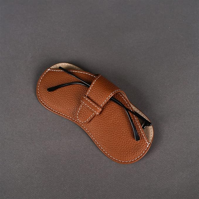 YUANYU Leather Glasses Case Holder Portable Slim Sunglasses Pouch Soft Eyeglasses Eyewear Sleeve For Women Men Lightweight