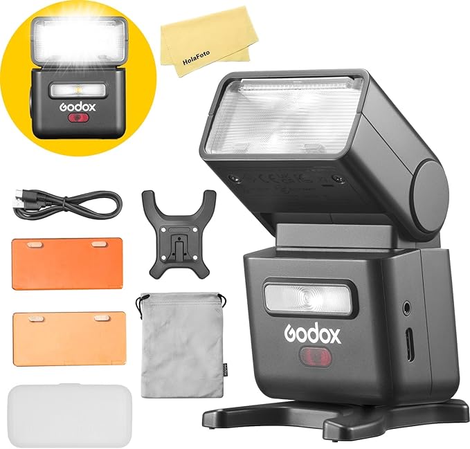 GODOX iT32 2.4G TTL Camera Flash with 7.4V/900mAh Lithium Battery Support Magnetic X5 Wireless Flash Trigger,Full-Color Touchscreen,Built-in Diffuser&Reflector,1.5s Recycle Time,510 Full Power Flashes