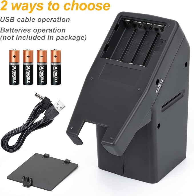 35mm Slide Viewer, Film Negative and Slide Viewer with 3X Magnification and LED Lighted Illuminated Viewing, USB Powered