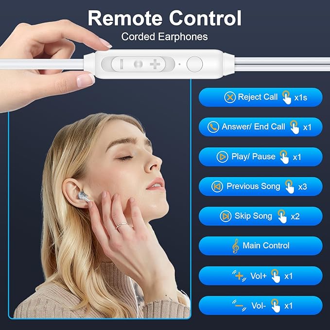 USB C Google Headphones Wired Earbuds for Google Pixel 10 Pro XL,10 Pro Fold,10 Pro,10,9a,9 Pro XL,9,8a,8 Pro,8,7a,7 Pro,7,6a,6 Pro,6,5a,5,4a,4 XL,3, in Ear Type C Pixel 10 Wired Ear Buds Earphones