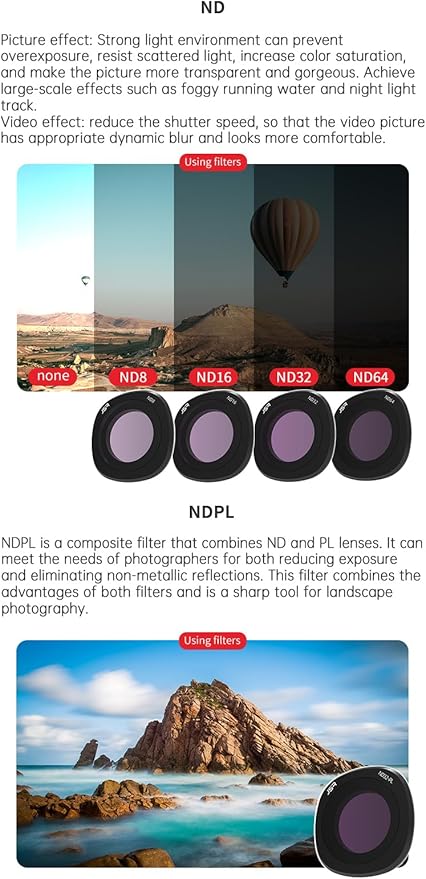 UV Filter Compatible with DJI NEO 2 - Multi-Coated Optical Glass, Waterproof & Scratch-Resistant, Various Effects for Creative Shooting (UV)