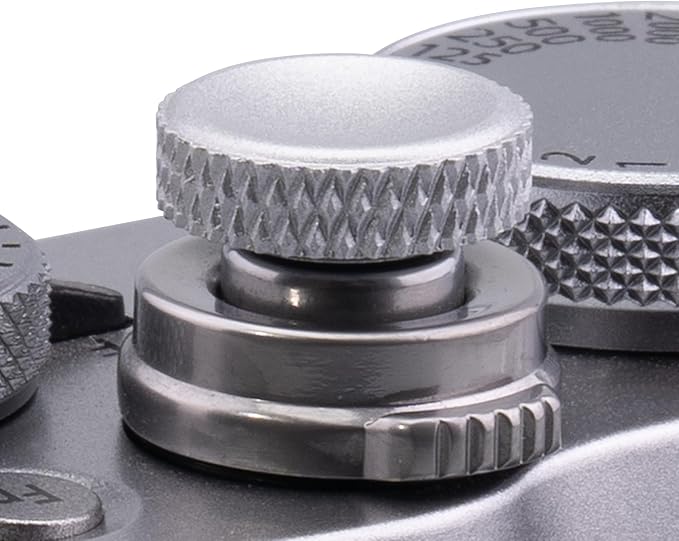 Camera Shutter Button,Soft Shutter Release Button Silver(3 Pack)