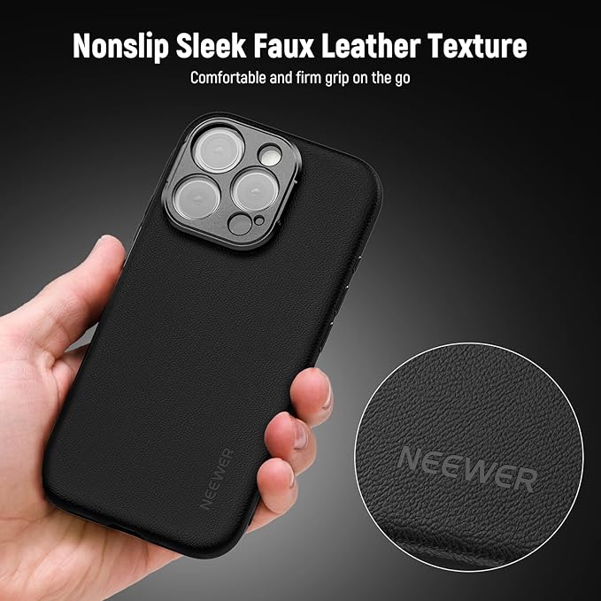 NEEWER Phone Case for 17 Pro, Modular Protective TPU/PC Phone Cover with 67mm Thread Filter Ring, 17mm Lens Backplate, T Mount Lens Adapter Compatible with Moment MagSafe iPhone 17 Pro, PA133