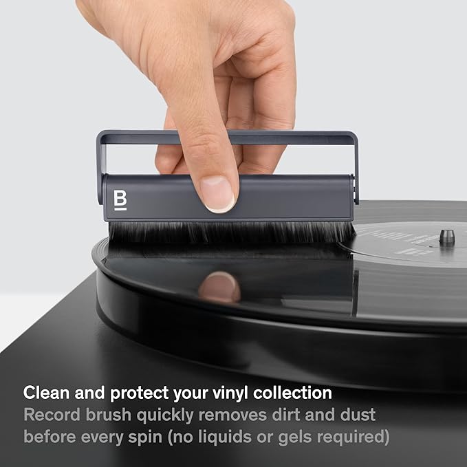Boundless Audio Record Cleaning Kit - 2-in-1 Vinyl Cleaning Kit Includes Record Brush & Stylus Cleaner - Carbon Fiber Anti-Static Vinyl & Stylus Brushes