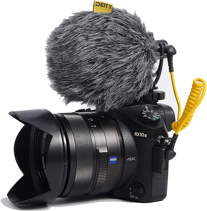 Deity V-Mic D4 Mini Video Microphone 20mph Wind Rating,Runs of 1-5V from Cameras,Phones,and Audio Recorders